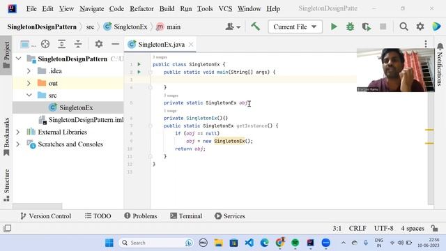 Singleton Example in Telugu смотреть онлайн