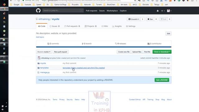 Use Git and Git Hub in Django python in Telugu | VLR Training Class 09 смотреть онлайн
