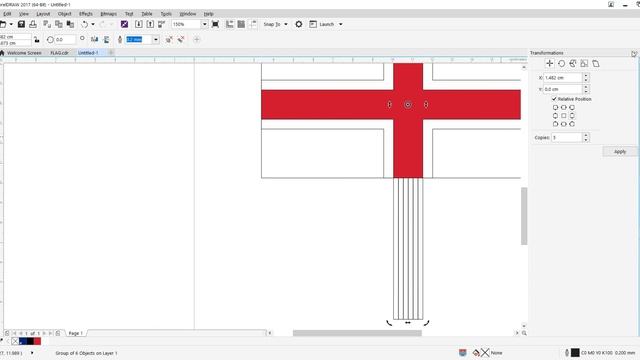 How to make The Union Jack in Corel Draw смотреть онлайн