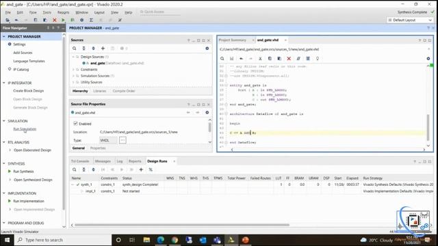 Create new project in Vivado | Simulate & implement logic gates on FPGA смотреть онлайн