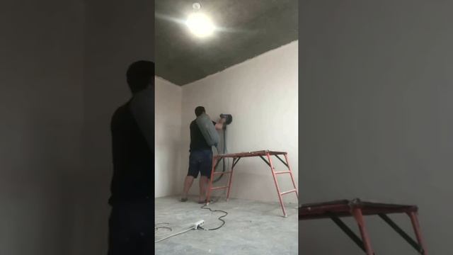 Механическая шлифовка шпаклёвки смотреть онлайн