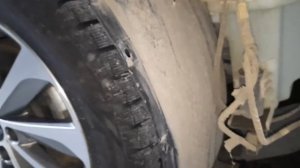 Снять передний бампер Hyundai Sonata 2016