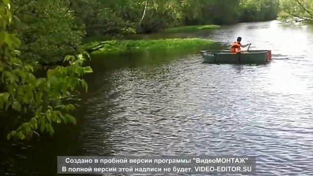 Пушкино, река Уча, лодка мечта. смотреть онлайн