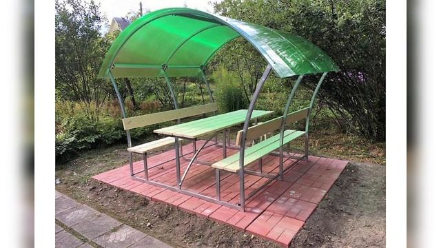 Беседка из поликарбоната