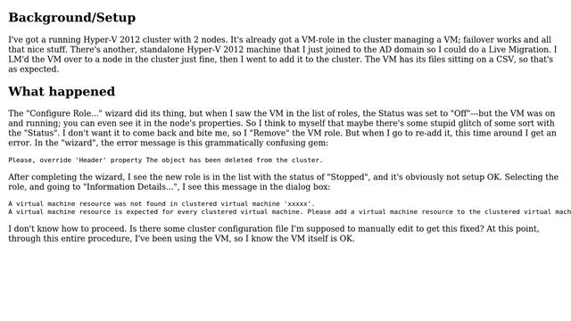 DevOps & SysAdmins: Failed to add VM to Hyper-V cluster. How to fix? смотреть онлайн
