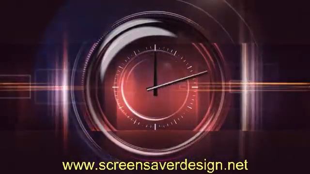 clock screensaver Red Dynamics v 1.0 - Хранитель экрана часы смотреть онлайн