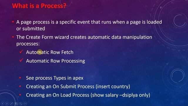 23. Processes & Computation in oracle apex 21.1 смотреть онлайн