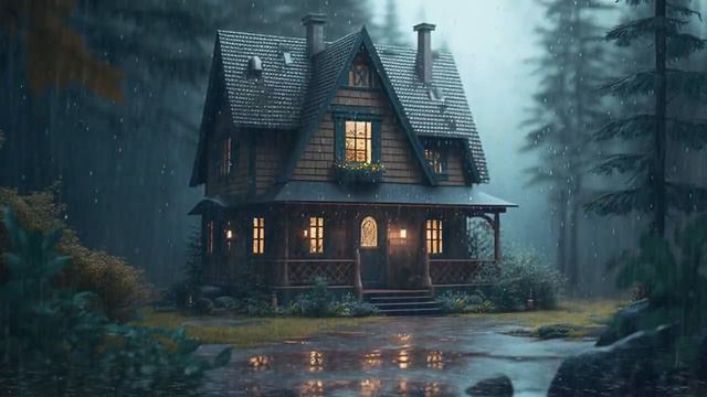 Rain Sound Sleep Fast 🌧️ 100% Sleep Instantly With Rain And Thunder Sounds At Night смотреть онлайн