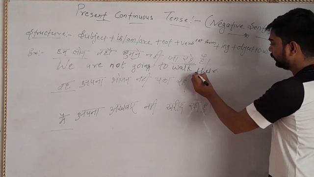Negative Sentence || Present Continuous Tense || Use Of is am are + not || смотреть онлайн