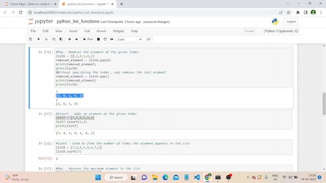 Python List Functions смотреть онлайн