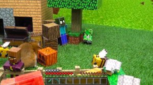 Выживание хомяка в Майнкрафт # 2 ⛏️ Хомяк против Дракона Края ? Хомура Хам Питомцы