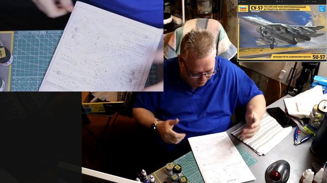 Building the 1/48 Su-57, by Zvezda. Part 1. смотреть онлайн