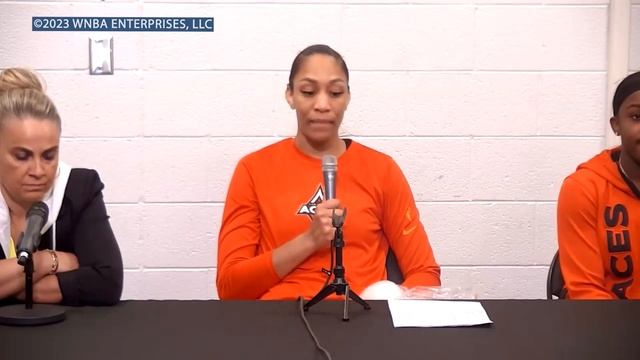 Phoenix Mercury & Las Vegas Aces players and head coaches REACT to GAME смотреть онлайн