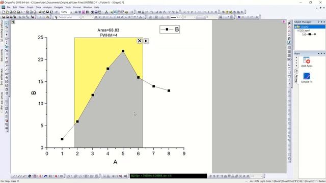 How to find under the curve area on Origin смотреть онлайн