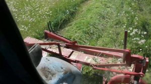 Косим роторной косилкой Wirax 1.65, а так же устанавливаем разбрасыватель валка, обзор.