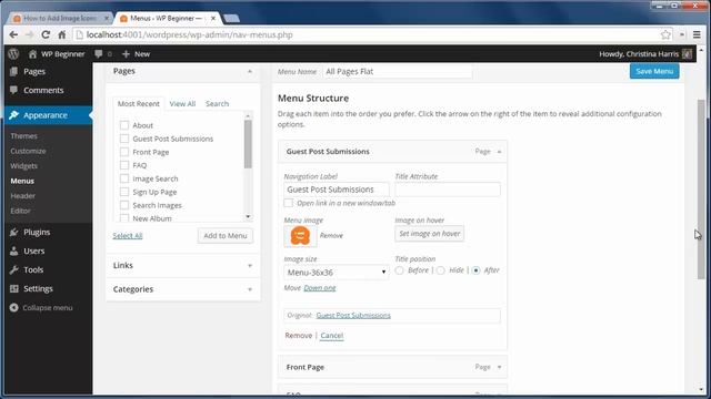 How to Add Image Icons With Navigation Menus in WordPress смотреть онлайн