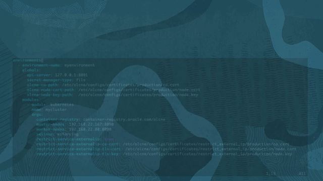 An Overview of the Configuration File with Oracle Cloud Native Environment смотреть онлайн