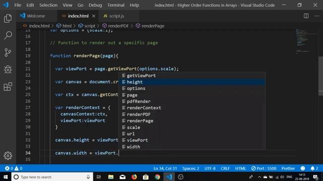 PDF.js Tutorial | Rendering a Simple PDF File in Javascript смотреть онлайн