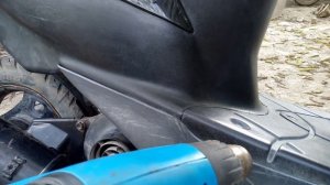 Если пластик побелел,или как восстановить заводской блеск пластика на скутере,мотоцикле и авто.