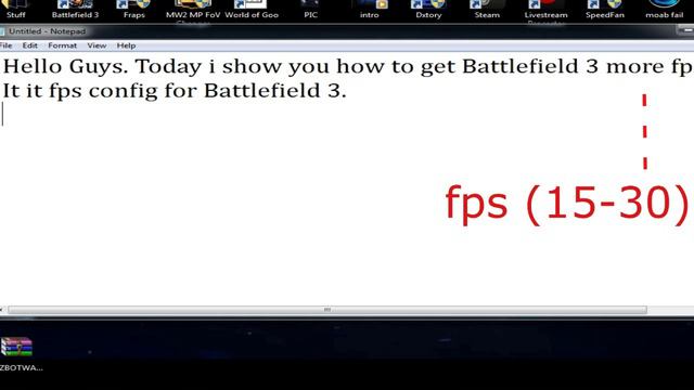 Battlefield 3 fps config, Get more fps 15-30 FPS смотреть онлайн