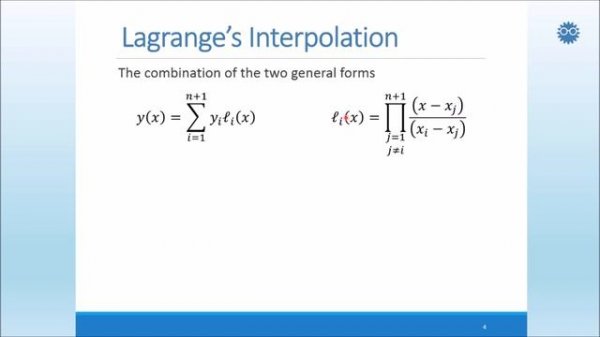 Lagrange interpolation | Programming Numerical Methods in MATLAB