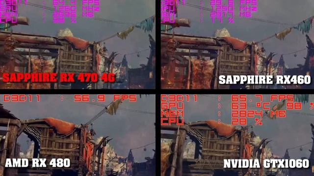 Shadow of Mordor: Sapphire Radeon RX 470 Nitro+ 4GB смотреть онлайн