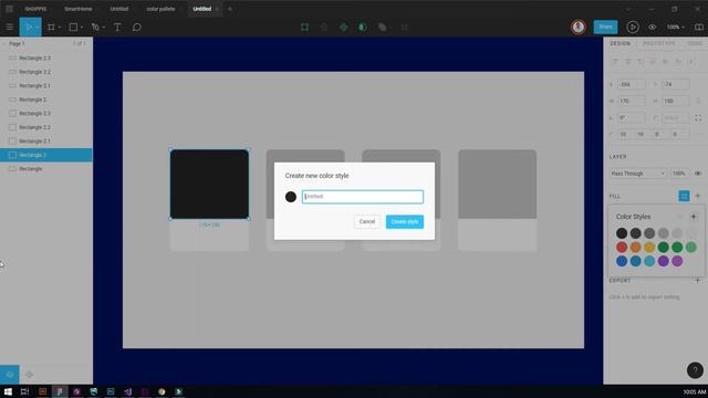 Figma tutorial - color palette смотреть онлайн