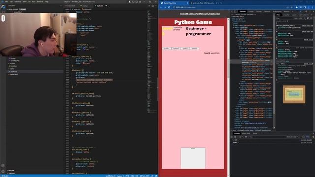 Study with me! Building a python-learning game in HTML, CSS, jQ and Javascript смотреть онлайн