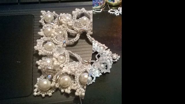 Cube Pearl earrings (Tatting, Frivolité, Orecchini, Фриволите) смотреть онлайн