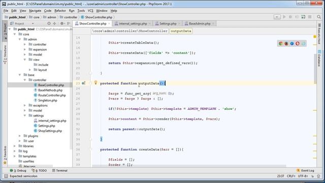 Интернет магазин с нуля на php Выпуск №36 подключение видов нарезка шаблона смотреть онлайн