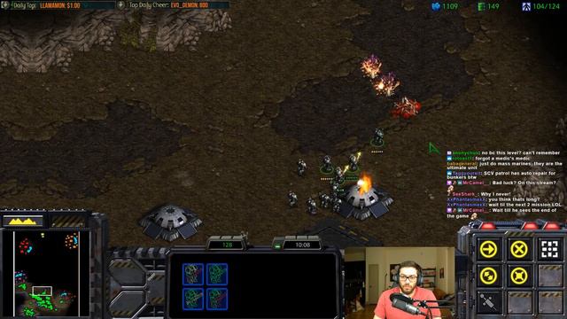 Starcraft Broodwar - Terran Campaign Playthrough Part 1! смотреть онлайн