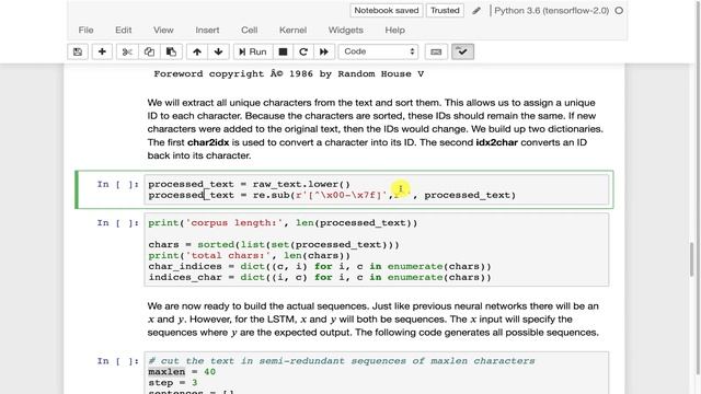Text Generation with Keras and TensorFlow (10.3) смотреть онлайн