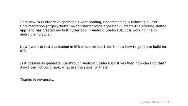 iOS : How to build .apk & .ipa in Flutter, using Android Studio? смотреть онлайн