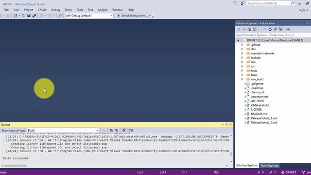 Compile EPANET via Visual Studio 2017 /x86 /x64 смотреть онлайн