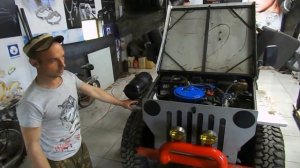 Самодельный вездеход 4х4 с двигателем от Оки