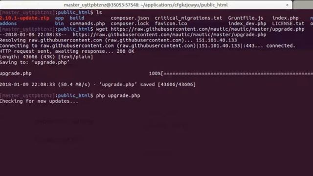 Atualização da Mautic via linha de comando SSH смотреть онлайн