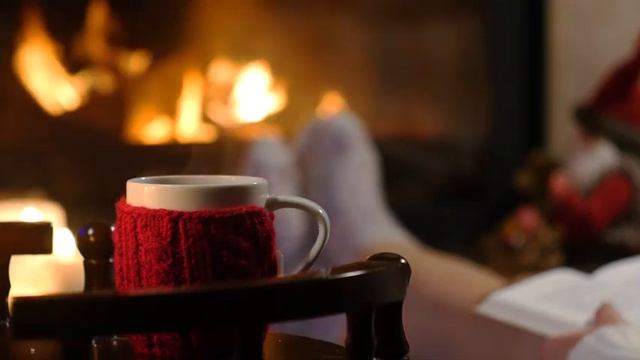 Звуки камина. Треск поленьев. Уютная атмосфера. 2 часа смотреть онлайн