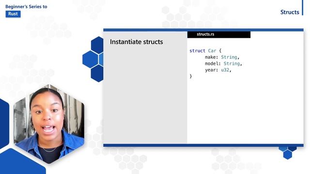Structs [15 of 35] | Rust for Beginners смотреть онлайн