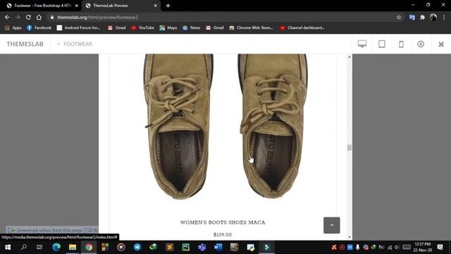 Footwear : Free Bootstrap 4 HTML5 Ecommerce Website Template смотреть онлайн