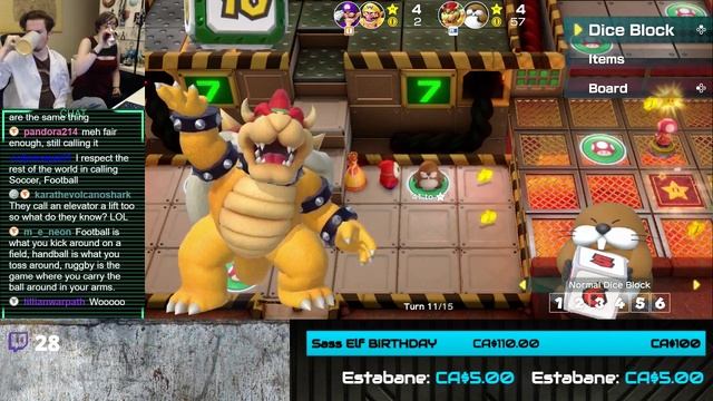 Birthday stream Mario Party with Sass Elf! Super Mario Party 21st December 2018 смотреть онлайн
