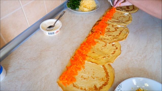 Салат с блинчиков |Объедение!Попробуйте и удивите своих гостей |ПЕНЁК с ОПЯТАМИ | салат на маслениц смотреть онлайн