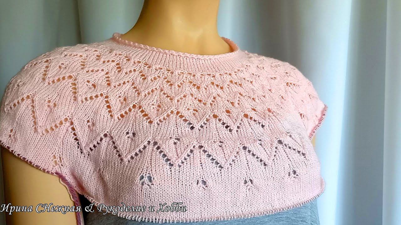 ✔ КРАСИВЫЕ И ПРОСТЫЕ УЗОРЫ ✔ СХЕМЫ КРУГЛАЯ КОКЕТКА СВЕРХУ смотреть онлайн