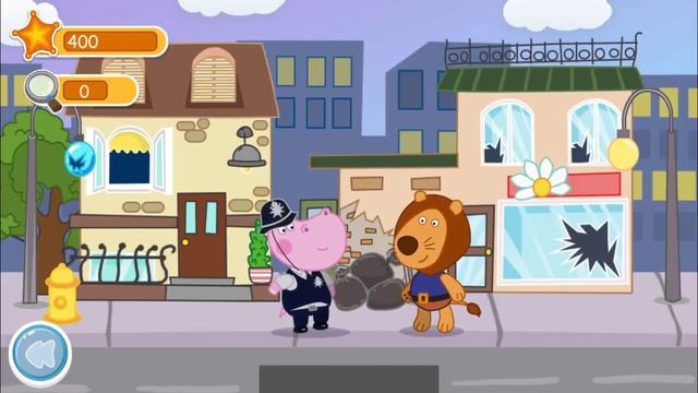 Baby Hippy Detective In Hippo Town - Hippo Kids Police Patrol - Kids Policeman Game