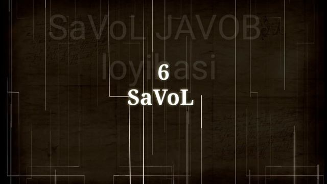 O'Z MIYA FAOLIYATINGIZNI RIVOJLANTIRISHINGIZ UCHUN TARIX FANIDAN TEST SAVOLLAR VA JAVOBLARI N.2