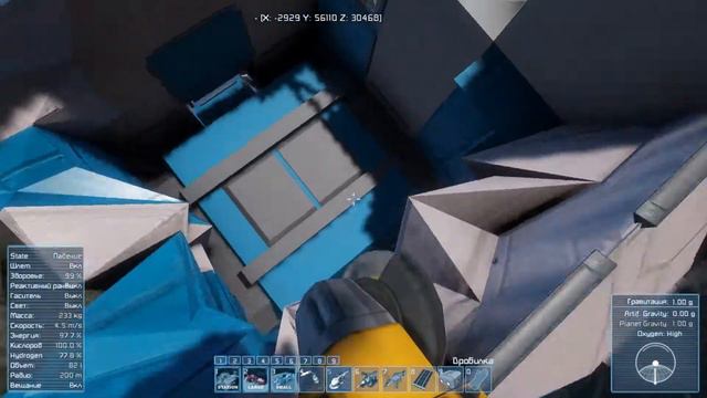 как не надо садиться на планету в игре Space Engineers смотреть онлайн