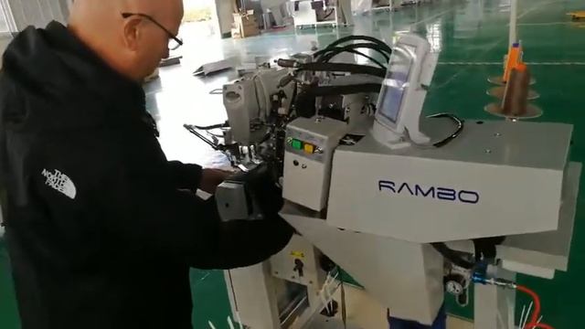 CHINA?? RAMBO RM-254 Automatic double needles belt loop setter смотреть онлайн