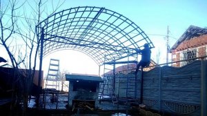 Арочный Навес Из Металлочерепцы  How to Build a Metal Carport