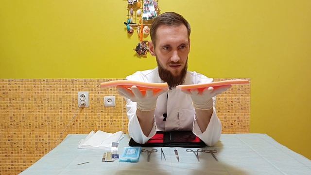 ХИРУРГИЧЕСКИЙ НАБОР ДЛЯ НАЛОЖЕНИЯ ШВОВ. РЕЖЕМ ЯБЛОКО СКАЛЬПЕЛЕМ. ПРОСТОЙ УЗЛОВОЙ ШОВ смотреть онлайн