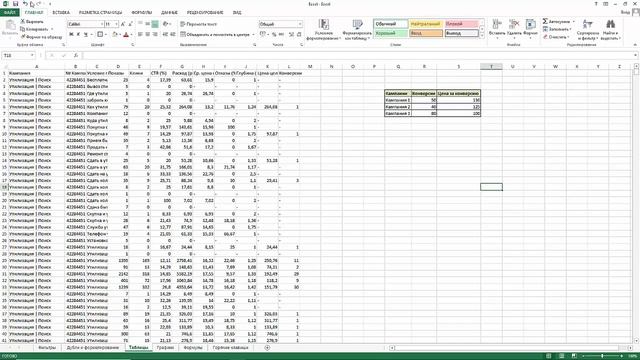 Курс Excel для Маркетолога. 3. Как Сделать Таблицу в Excel смотреть онлайн