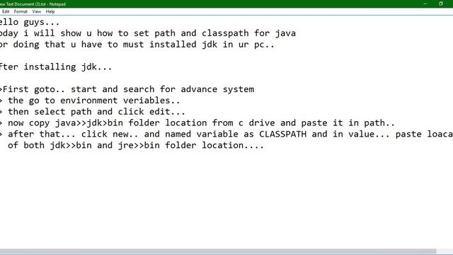 How To Set Path & ClassPath For Java Step By Step In Windows 10 [ 2017 ] смотреть онлайн